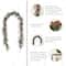 Glitzhome® 9ft Christmas Greenery Eucalyptus Garland with Red Berries